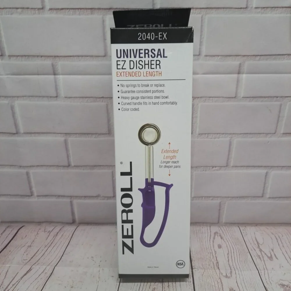 Zeroll Universal EZ Disher Extended Length 2040-EX Sealed‎ New In Box
